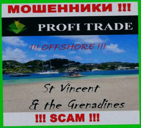 Базируется организация ProfiTrade в оффшоре на территории - St. Vincent and the Grenadines, МОШЕННИКИ !!!