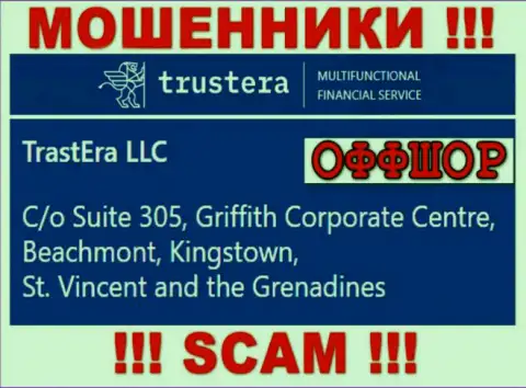 Suite 305, Griffith Corporate Centre, Beachmont, Kingstown, St. Vincent and the Grenadines - оффшорный адрес обманщиков Трустера, опубликованный на их ресурсе, БУДЬТЕ ОЧЕНЬ БДИТЕЛЬНЫ !