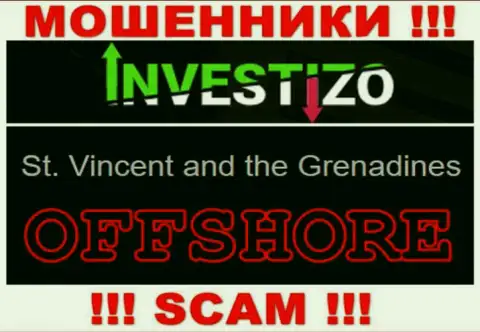 Т.к. Инвестицо Лтд имеют регистрацию на территории Сент-Винсент и Гренадины, слитые денежные средства от них не вернуть
