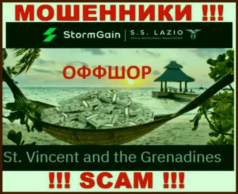 Сент-Винсент и Гренадины - именно здесь, в оффшоре, зарегистрированы ворюги ООО ШТОРМГАЙН