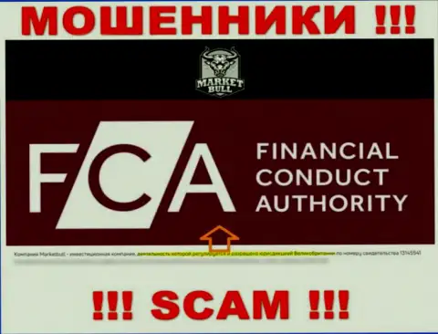 Не отдавайте денежные активы в компанию Market Bull, т.к. их регулирующий орган: FCA - это МАХИНАТОР