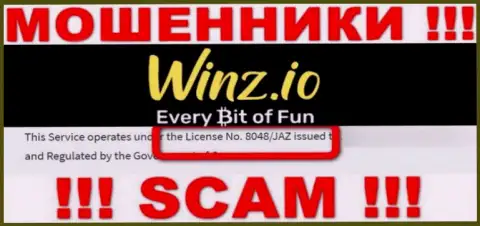 На сайте ВинзКазино есть лицензионный документ, но это не отменяет их жульническую сущность