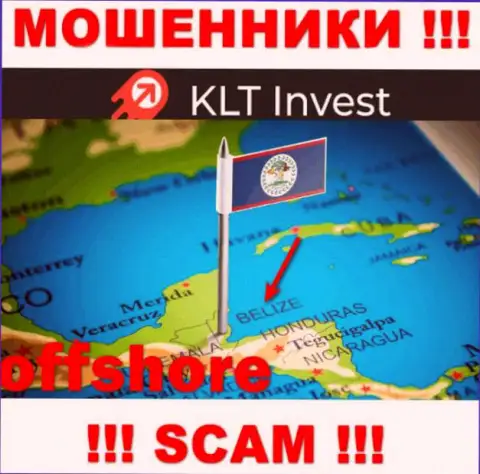 KLT Invest свободно надувают, поскольку разместились на территории - Belize