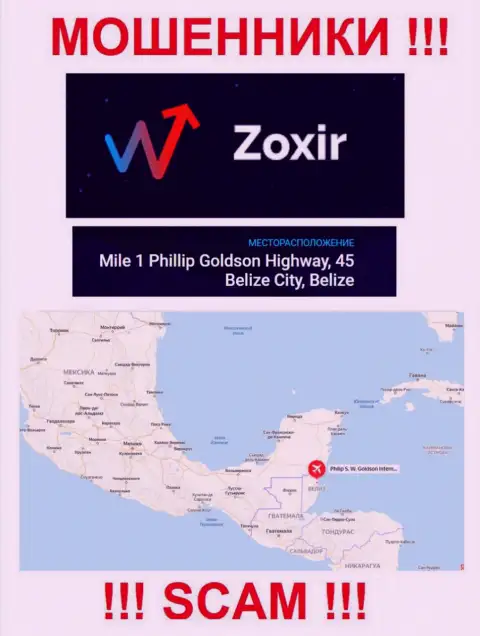 Держитесь как можно дальше от офшорных мошенников Zoxir ! Их юридический адрес регистрации - Mile 1 Phillip Goldson Highway, 45 Belize City, Belize