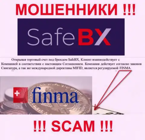 SafeBX и их регулятор: FINMA - это КИДАЛЫ !!!