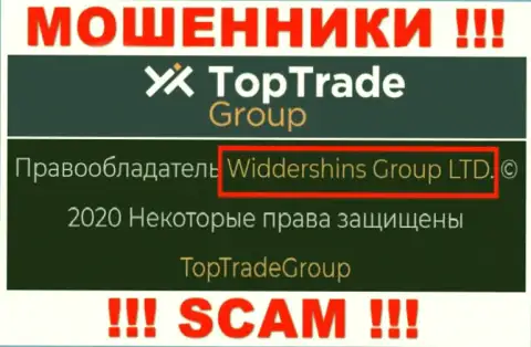 Сведения о юр. лице Top TradeGroup на их официальном онлайн-ресурсе имеются - это Виддерсхинс Групп Лтд