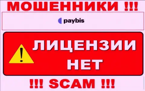 Информации о лицензии PayBis у них на официальном сайте не предоставлено - это РАЗВОД !!!