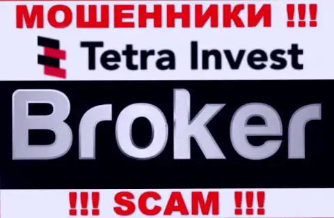 Брокер - это сфера деятельности internet-мошенников Тетра-Инвест Ко