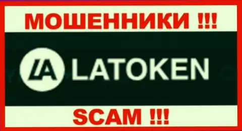 Логотип ЛОХОТРОНЩИКА Latoken Com