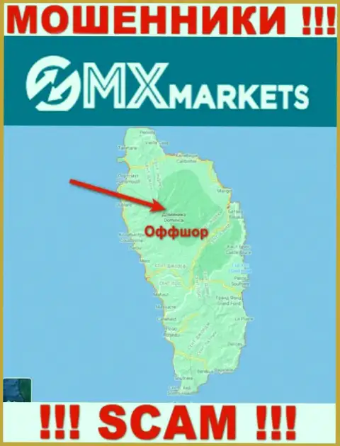 Не доверяйте интернет мошенникам ГМИксМаркетс Ком, поскольку они базируются в офшоре: Dominica