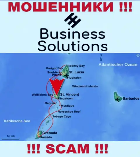 Business Solutions намеренно осели в офшоре на территории Kingstown St Vincent & the Grenadines - это ЖУЛИКИ !!!
