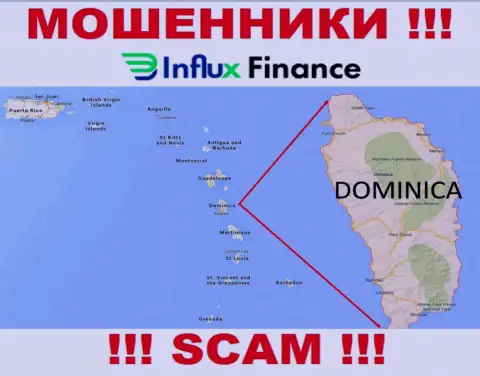 Контора InFluxFinance - это мошенники, отсиживаются на территории Доминика, а это оффшор