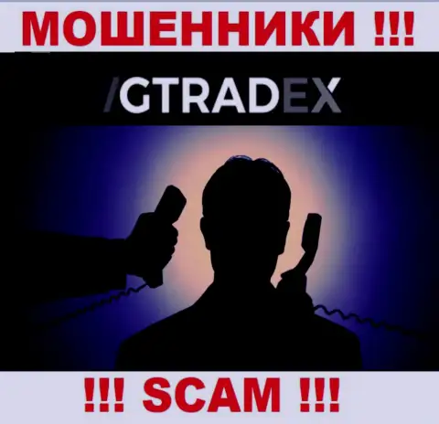 Инфы о руководстве мошенников GTradex Net в сети internet не удалось найти