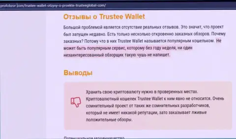 Trustee Wallet - это МОШЕННИКИ ! Крадут вклады клиентов (обзор)