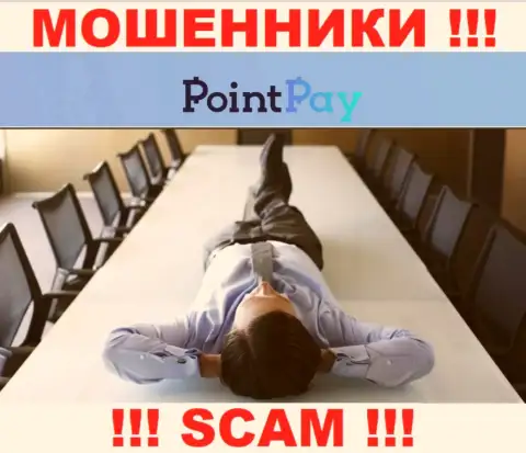 На интернет-сервисе мошенников Point Pay LLC нет ни одного слова о регулирующем органе указанной конторы !!!