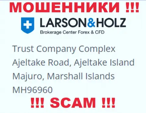 Оффшорное месторасположение Ларсон Хольц - Trust Company Complex Ajeltake Road, Ajeltake Island Majuro, Marshall Islands МН96960, оттуда эти мошенники и проворачивают свои делишки