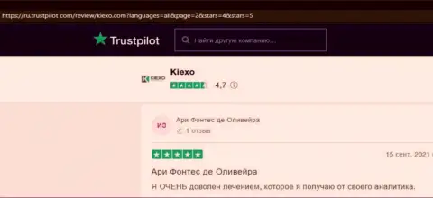Точки зрения посетителей интернета о ФОРЕКС брокерской организации Киехо Ком на сайте Trustpilot Com