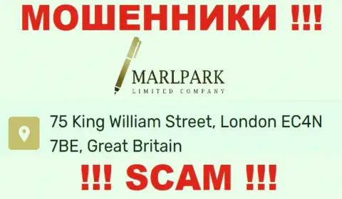 Юридический адрес MARLPARK LIMITED, предоставленный у них на сайте - ненастоящий, будьте очень внимательны !!!
