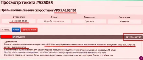 Хостинг-провайдер сообщил, что VPS сервера, где хостится интернет источник ffin.xyz ограничен в скорости доступа