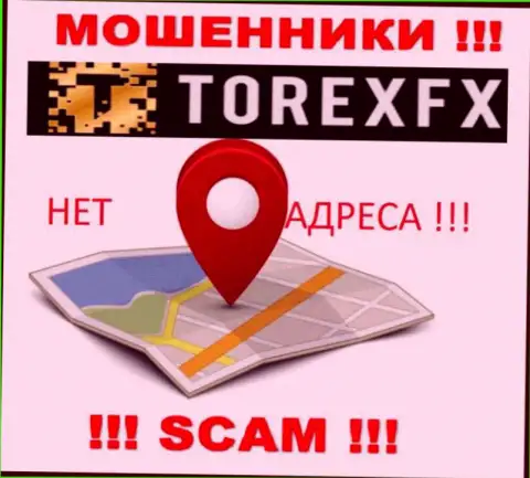 TorexFX не засветили свое местонахождение, на их сайте нет информации об юридическом адресе регистрации